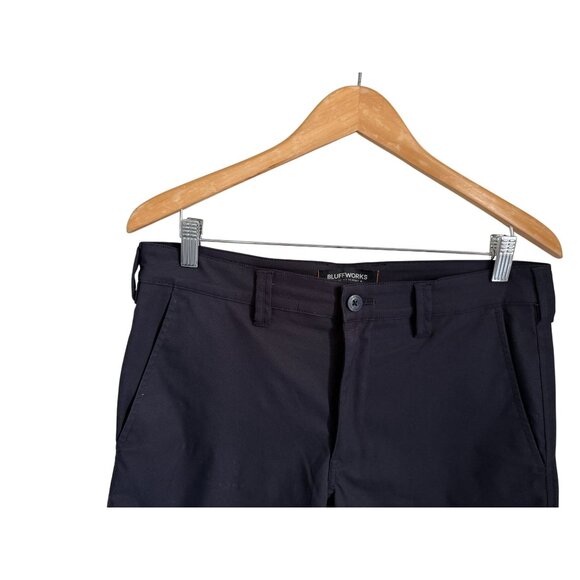 Bluffworks Ascender Tailored Fit Mens Navy Pants 31W X 32L Polyester & Cotton Bl - Picture 5 of 8